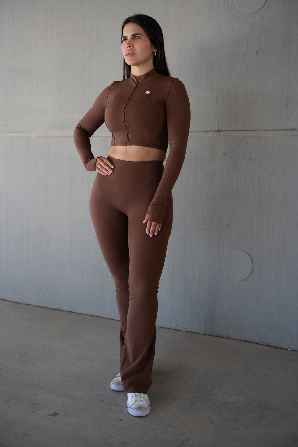 Strength in Style Sculpt Flow Jacket - Mocha Brown