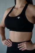 Strength in Style Sculpt Flow Bra - Stealth Black