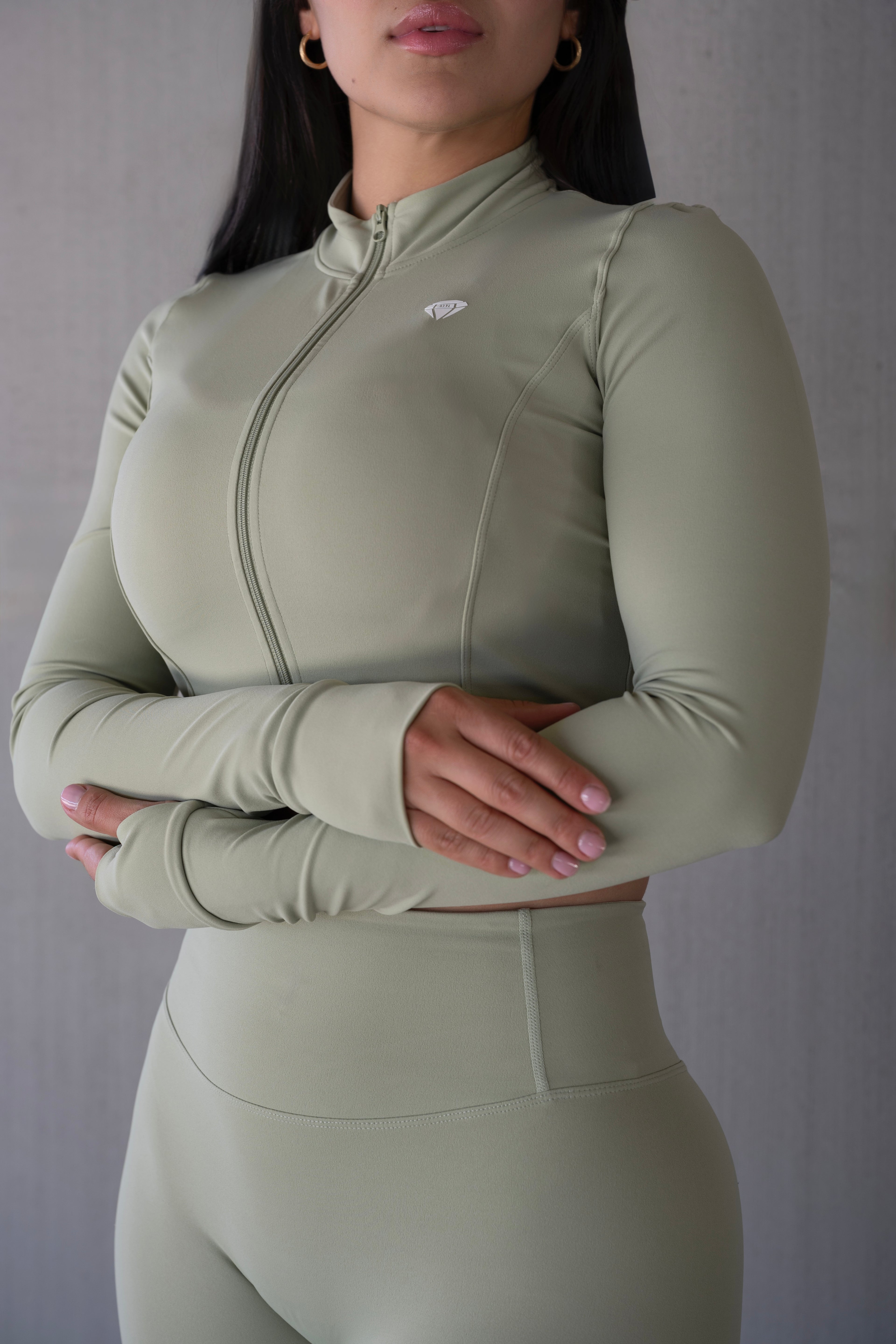 Strength in Style Sculpt Flow Jacket - Sage Green
